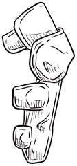 protective gear handdrawn illustration