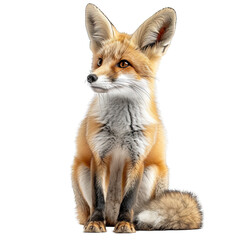 Fototapeta premium Fennec Fox isolated white background