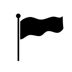 Black Silhouettes Flags