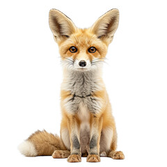 Obraz premium Fennec Fox isolated white background