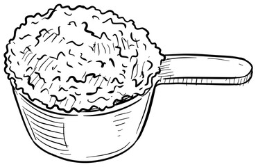 sport nutrition handdrawn illustration