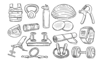 gym handdrawn collection