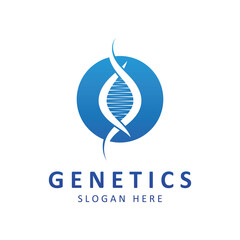 Creative DNA Logo Template. Suitable for the fields of science, technology,various medical and research companies