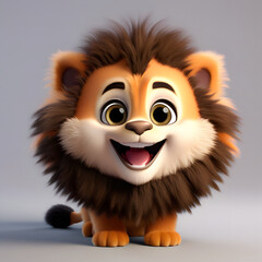 Lion smiling 096. Generate Ai
