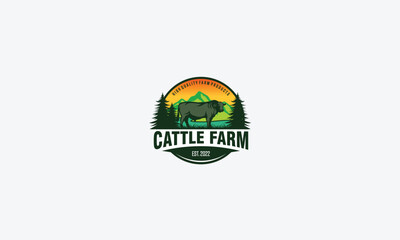agriculture and natural farm logo design vector template