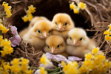 chicken in the nest