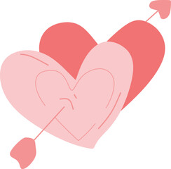 Love cute hand draw vector element
