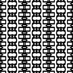 Abstract Shapes.Vector Seamless Black and White Pattern.Design element for prints, decoration, cover, textile, digital wallpaper, web background, wrapping paper, clothing, fabric, packaging, cards.