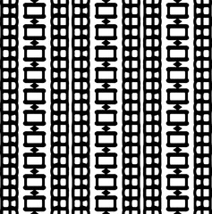 Abstract Shapes.Vector Seamless Black and White Pattern.Design element for prints, decoration, cover, textile, digital wallpaper, web background, wrapping paper, clothing, fabric, packaging, cards.