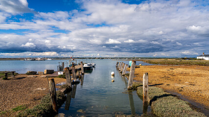 Keyhaven Lake near Milford on Sea,, Hampshire, England, UK