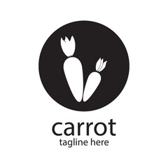Simple logo carrots that are natural and fresh