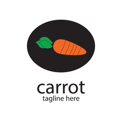 Simple logo carrots that are natural and fresh
