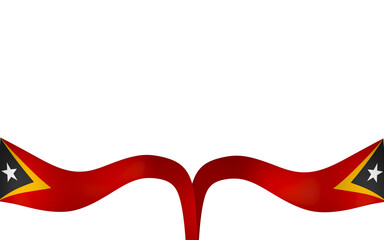 East Timor Timor-Leste flag element design national independence day banner ribbon png
