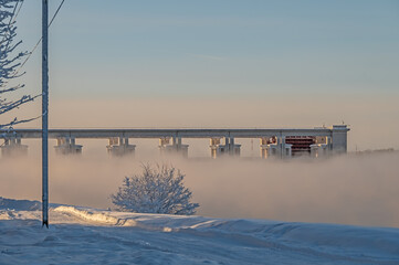 Hydroelectric Power Plant. Town of Uglich, Russia.