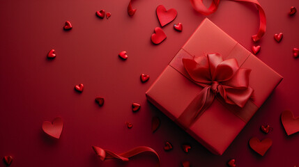Valentine's Gift Box with Ribbon