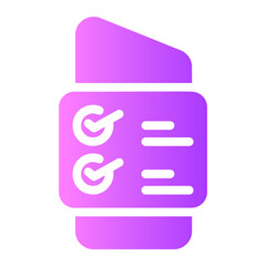 price list Gradient icon