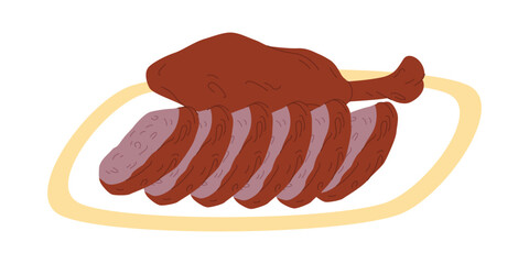 peking duck traditional food china made from duck roast fresh delicious meal