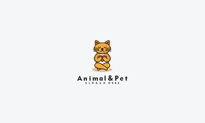 Obraz premium animal and pet logo Vector template