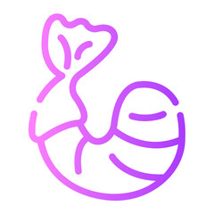 shrimp Line Gradient Icon