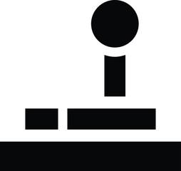 Rounded filled Joystick Icon