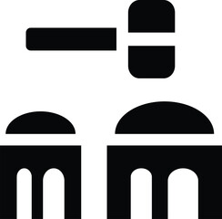 Rounded filled Whack A Mole Icon