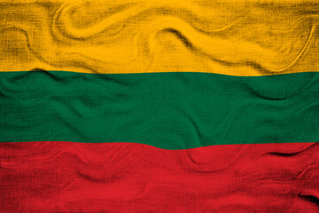 National flag  of Lithuania. Background  with flag of Lithuania.