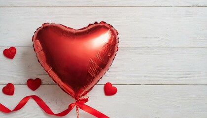 Balloon Affection: Valentine's Mockup on Blank Desktop