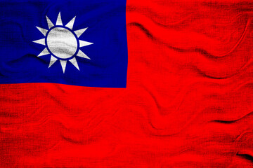 National flag  of Taiwan. Background  with flag  of Taiwan