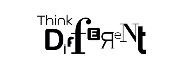 think different text