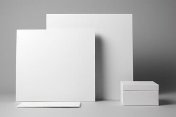 Blank Stationery Set Mockup created with Generative AI