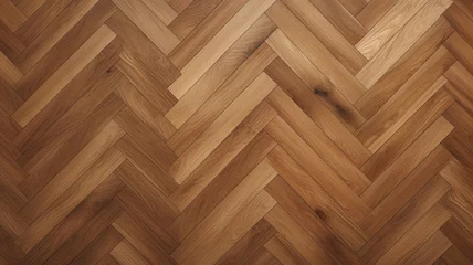 Deurstickers Herringbone parquet texture background. Wooden floor patterned surface. © Samvel