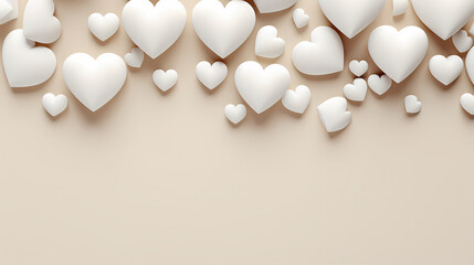 Vibrant Valentine's Day background, hearts background
