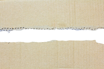 Torn paper on a white background