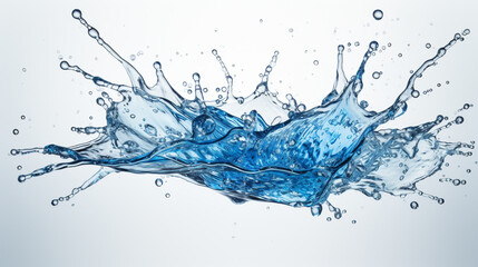 Fototapeta premium water splash isolated on white background