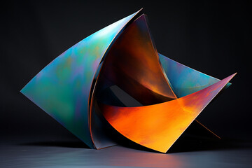 Abstract Colorful Modern Sculpture