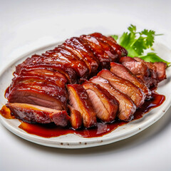 Cantonese Char Siu Pork, Ideal for showcasing the sweet and smoky flavors of this Chinese barbecue