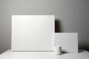 Blank Stationery Set Mockup created with Generative AI