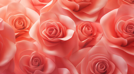 Beautiful red-pink roses are used for festivals.