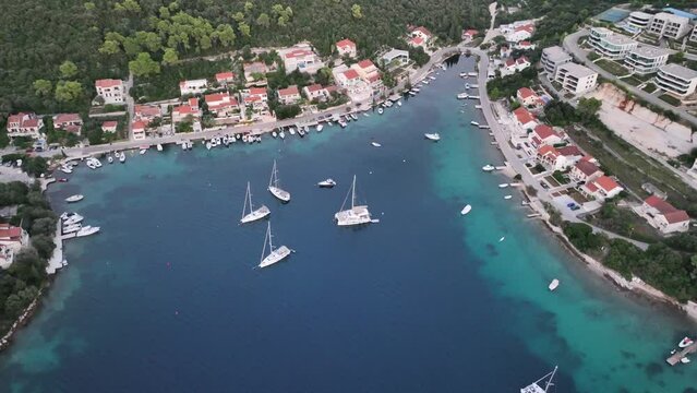 Stuning view of Vela Luka on Korcula Island, Croatia