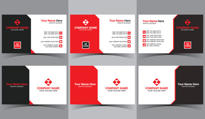 Fototapeta na wymiar business name card design print ready background template