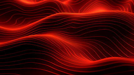 Abstract geometric lines background, technological lines background and light effects, 3D rendering