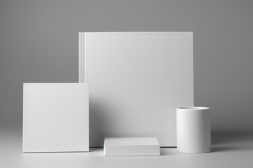 Blank Stationery Set Mockup created with Generative AI