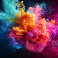 Fototapeta premium abstract colorful splash background 
