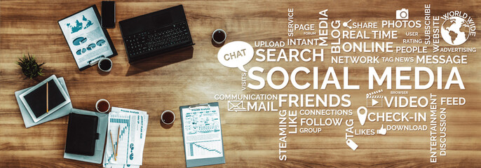 Social media and young people network concept. Modern graphic interface showing online social...