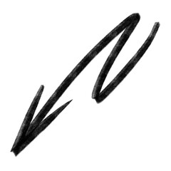 Arrow. Arrow Doodle. Arrow Scribble. Transparent background.