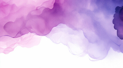 Abstract purple watercolor background.Hand painted watercolor. AI