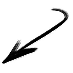 Arrow. Arrow Doodle. Arrow Scribble. Transparent background.