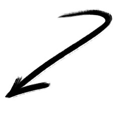 Arrow. Arrow scribble. Arrow doodle.