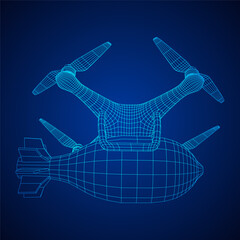 Military Combat Bomber Drone