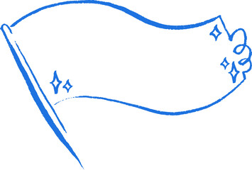 Cute flag ribbon overlay with twinkling stars 15. Great for planners, stickers, social media posts, posters and setting goals.